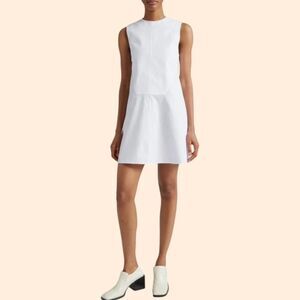 Jil Sander Sleeveless Mini Dress White